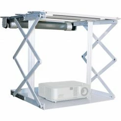 Beamer Halterungen HAGOR Homefix XXL, Deckenhalterung (silber, Deckenlift Für Projektoren)