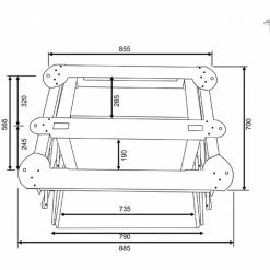 Beamer Halterungen HAGOR Homefix XXL, Deckenhalterung (silber, Deckenlift Für Projektoren) -Beamer Zubehör Verkaufsladen HAGOR Homefix XXL Deckenhalterung@@1774473 5